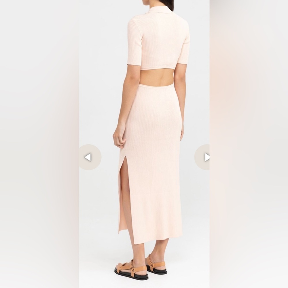 Significant Other Delta Knit Dress in Apricot size 6 - Picture 9 of 11